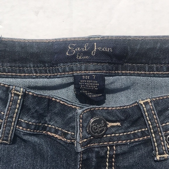 Earl Jeans Medium Wash Flare Jeans Size 7 - Picture 4 of 10